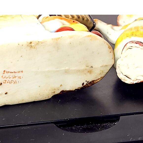 1940s Vintage Made in Occupied Japan Girl w/Accordion Planter +Dutch Girl w/Pail - Picture 9 of 10